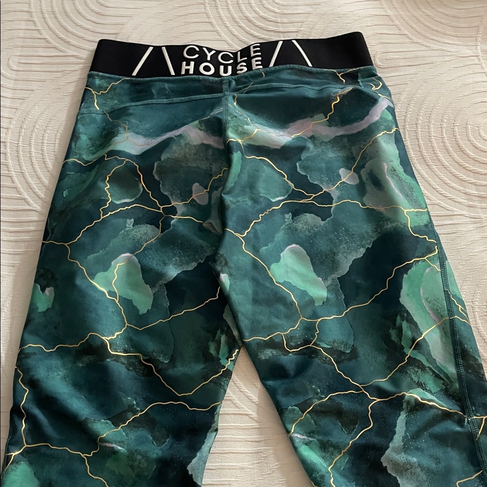 Green Patterned Leggings